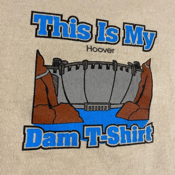 Tan Hoover Dam T-Shirt - Picture 2 of 2